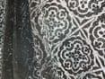 Beautiful Black Genuine British Nottingham Cluny Cotton Lace Fabric 2.5m x 0.8m